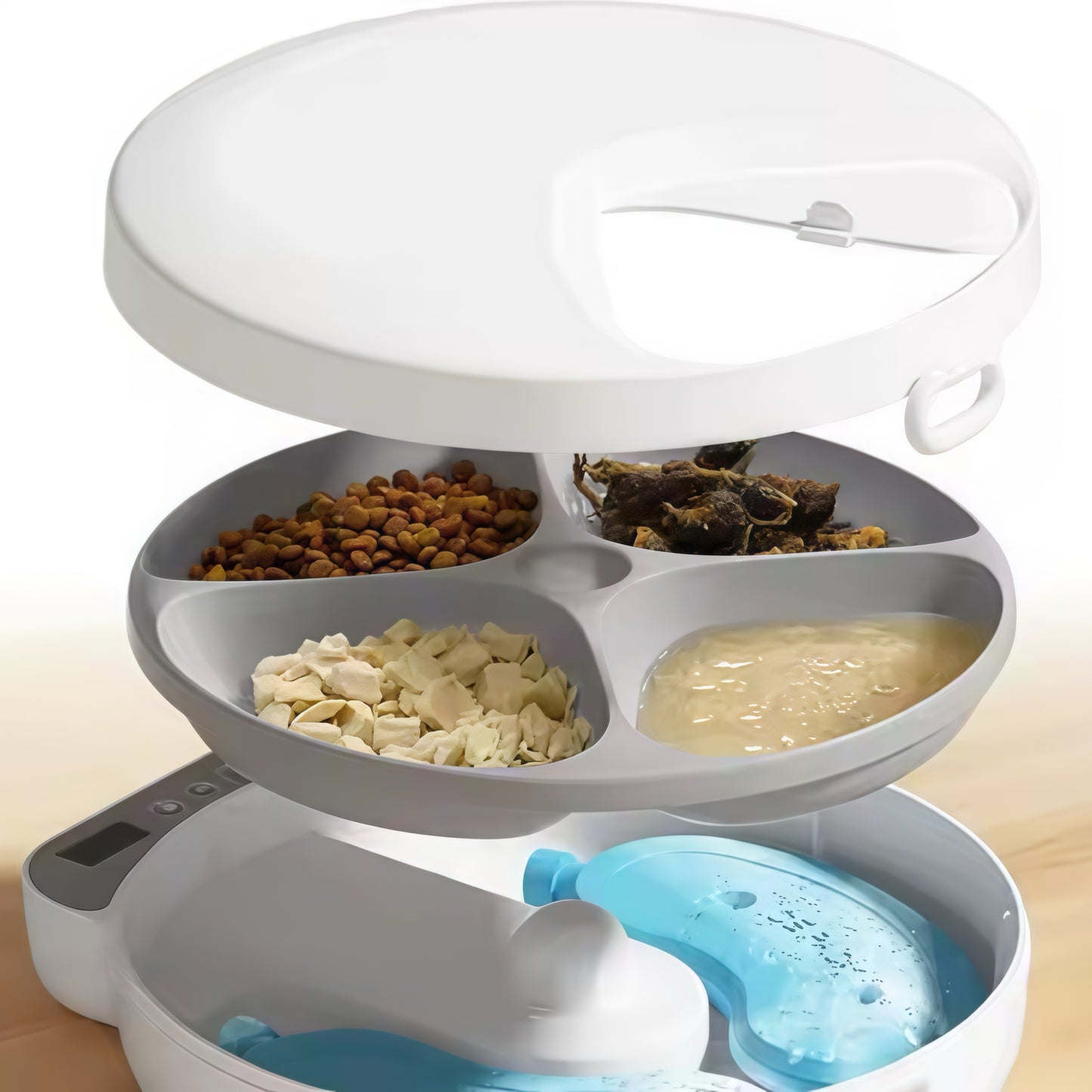 IntelliFeed Mini — 4-Meal Smart Wet & Dry Food Feeder
