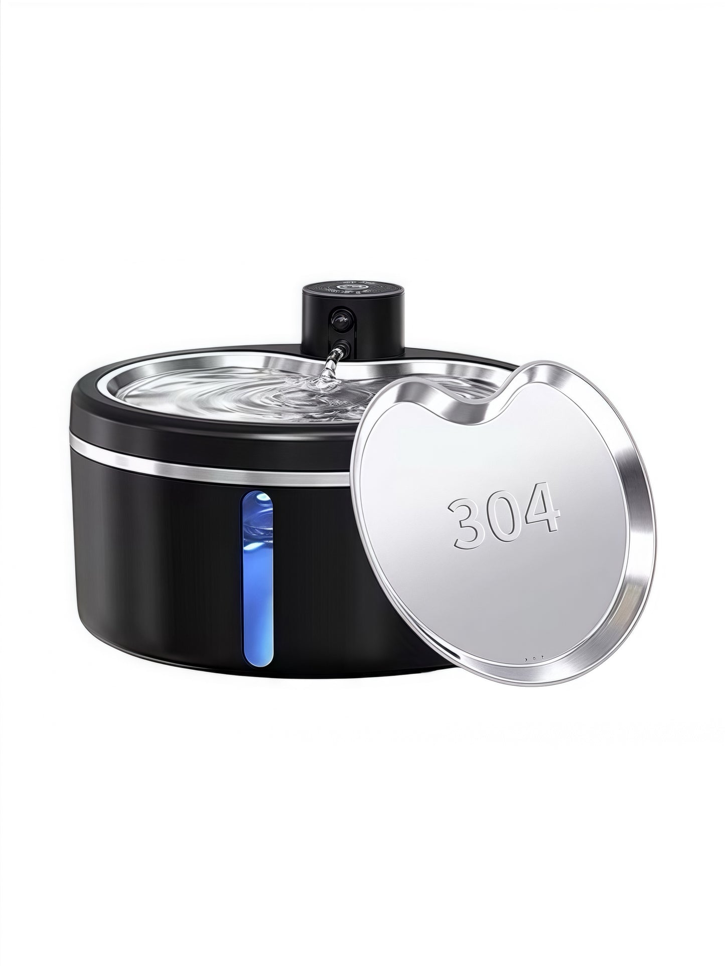 IntelliFlow Pro — 3L Wireless Stainless Steel Pet Fountain