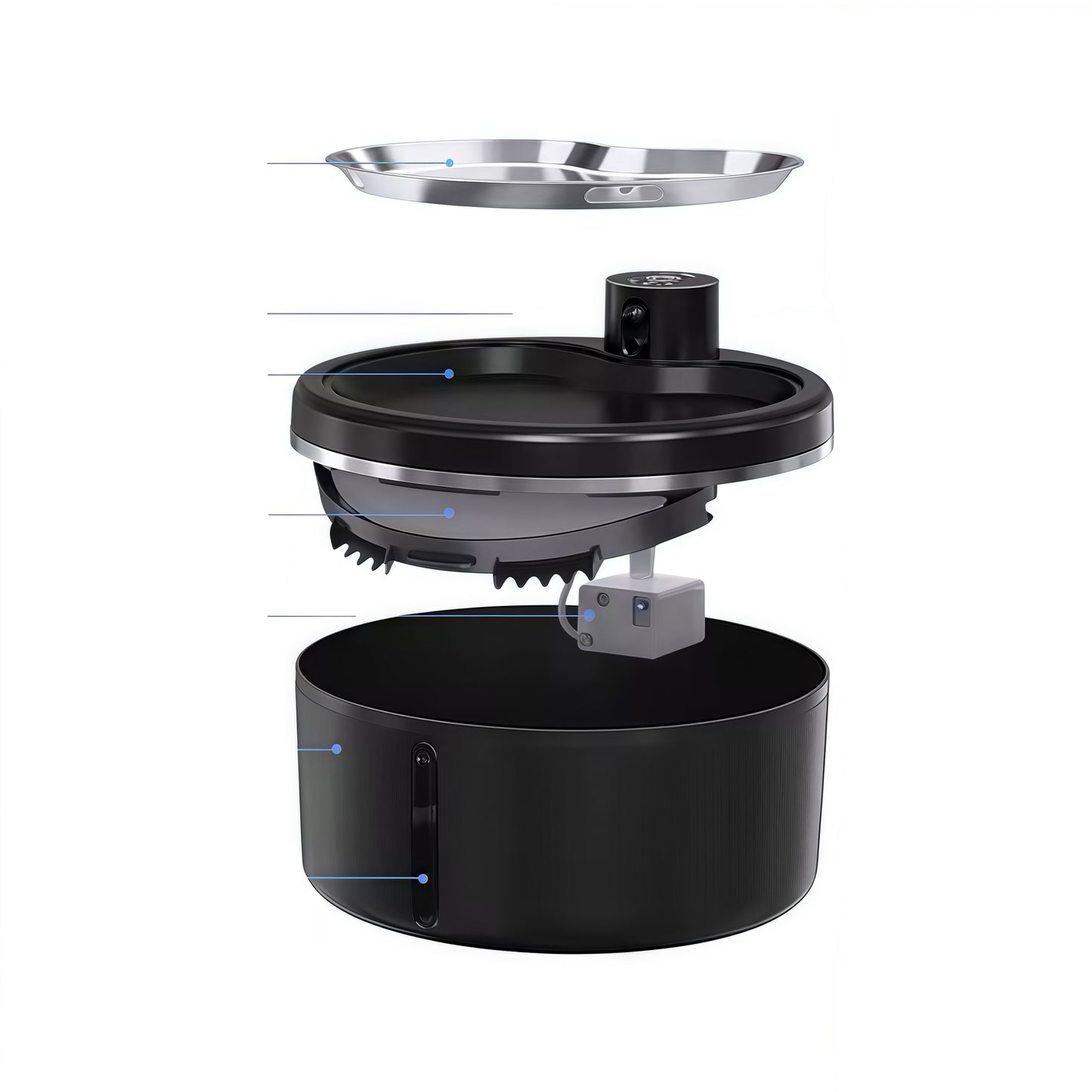 IntelliFlow Pro — 3L Wireless Stainless Steel Pet Fountain